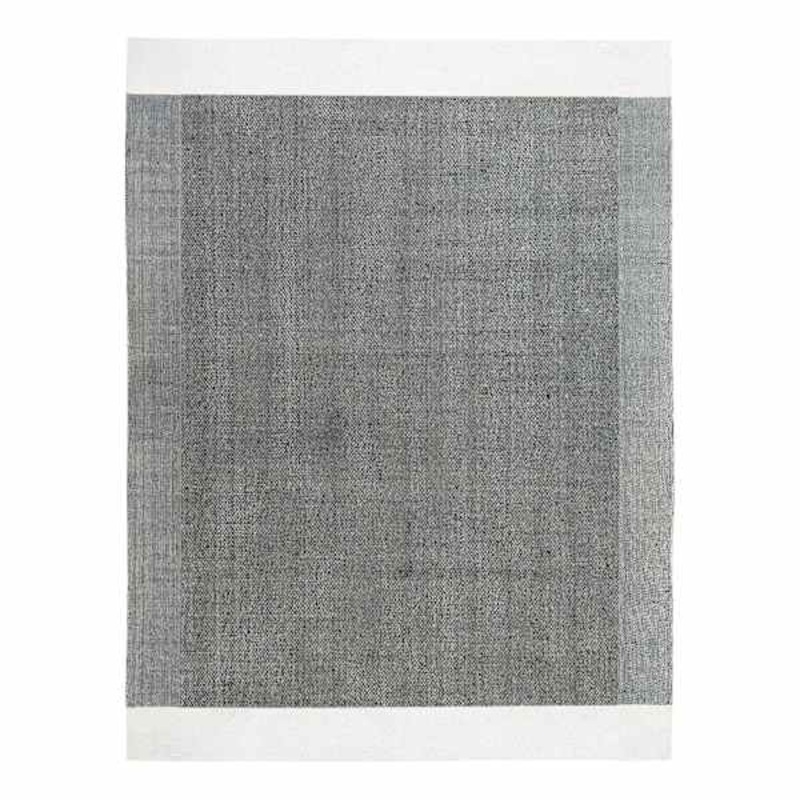 Agra Black and White Woven Area Rug 5×7 | At Home