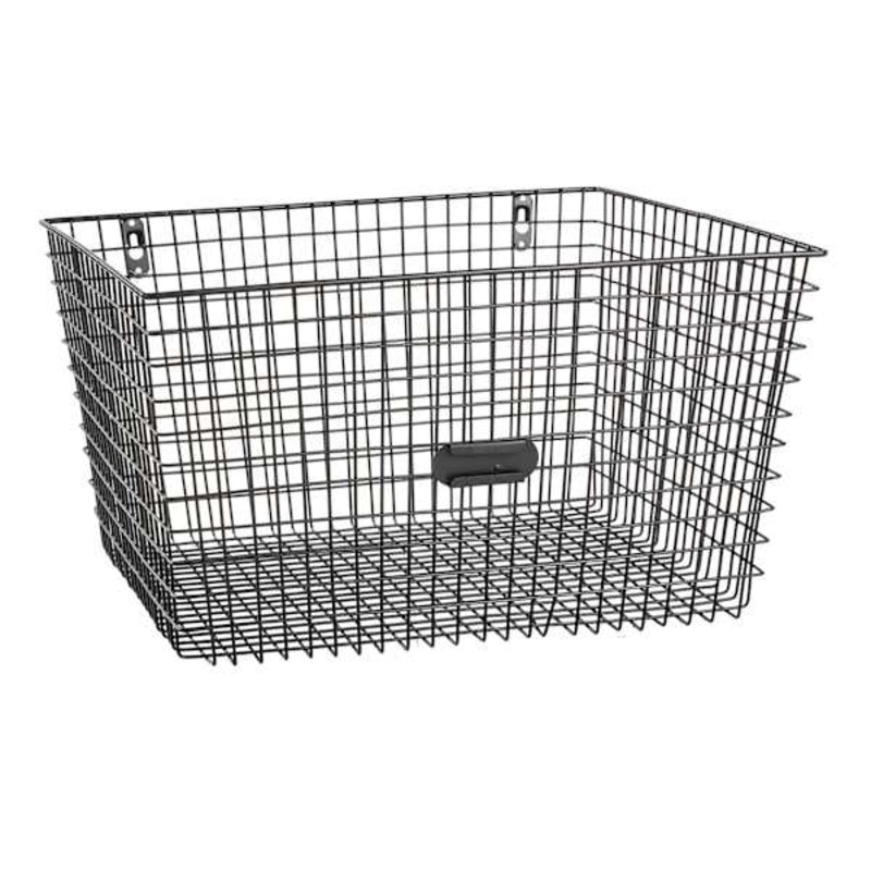 Black Metal Wire Wall Basket, Medium