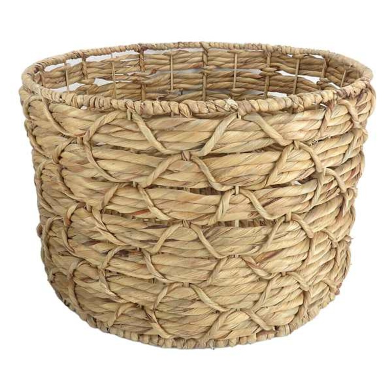 Found & Fable Kai Round X Weave Storage Basket, Large
