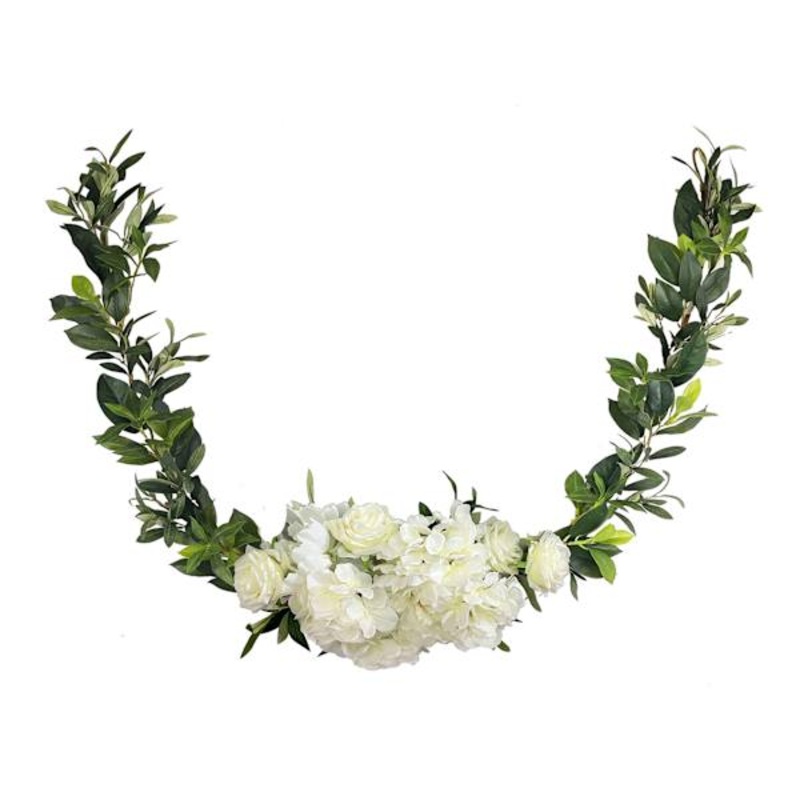Mixed Peony & Greenery Floral Garland, 72″