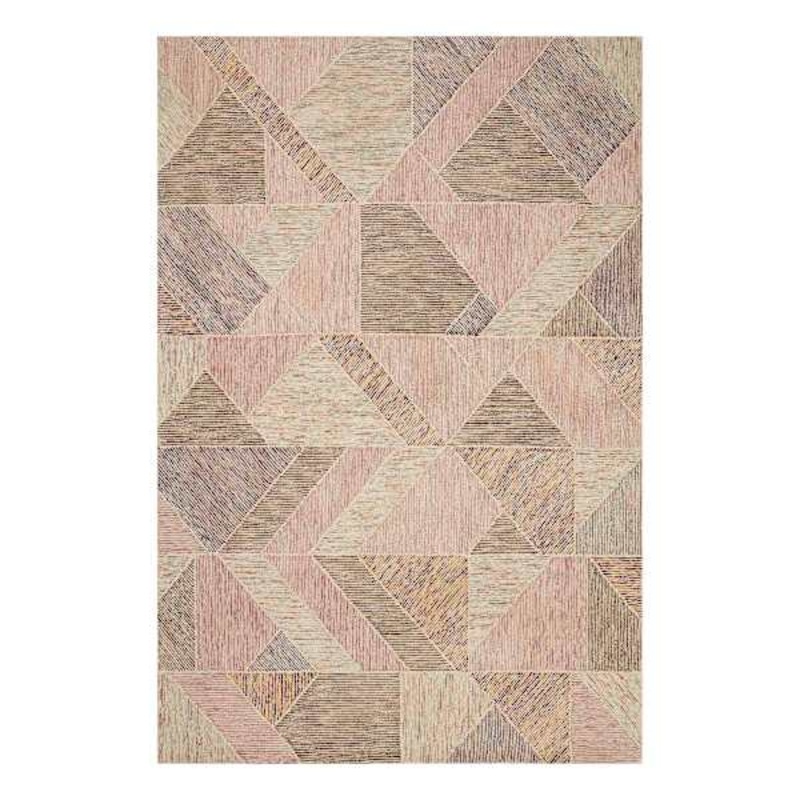 Sherman Gold and Blush Geo Rug 5×7 | At Home