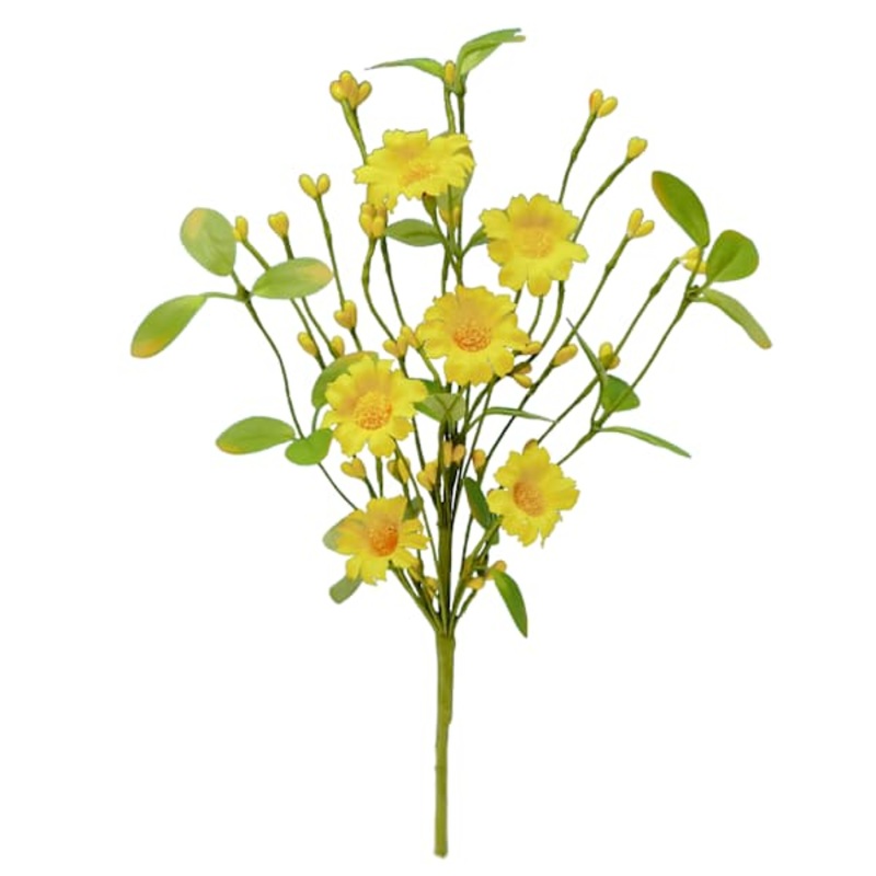 Yellow Daisy Floral Pick, 12″
