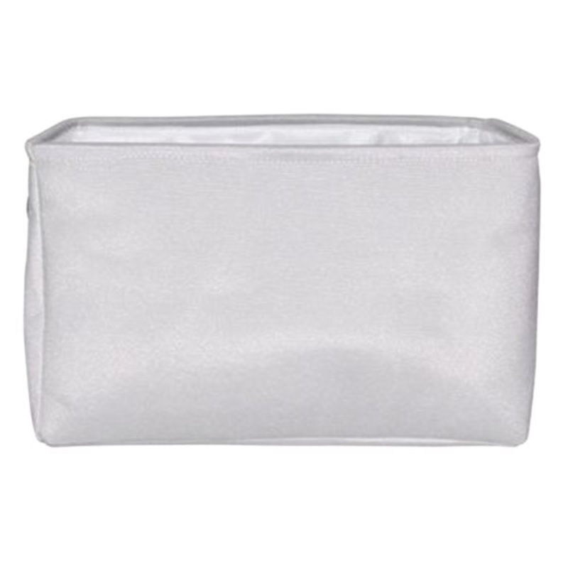 Light Grey Rectangle Fabric Storage Basket, Medium