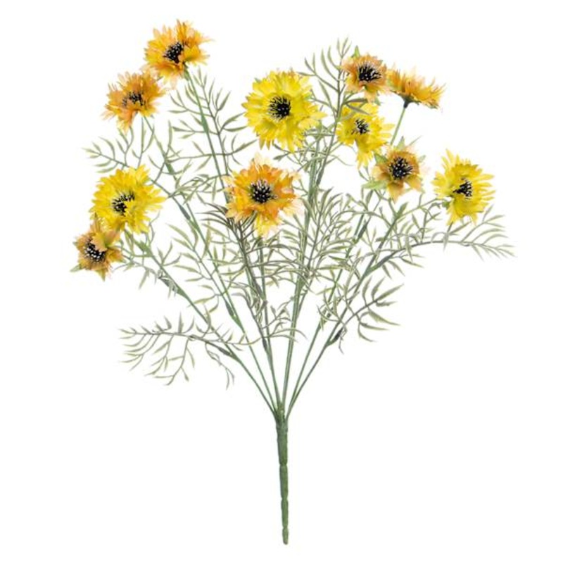 Yellow Cornflower Bush, 19″