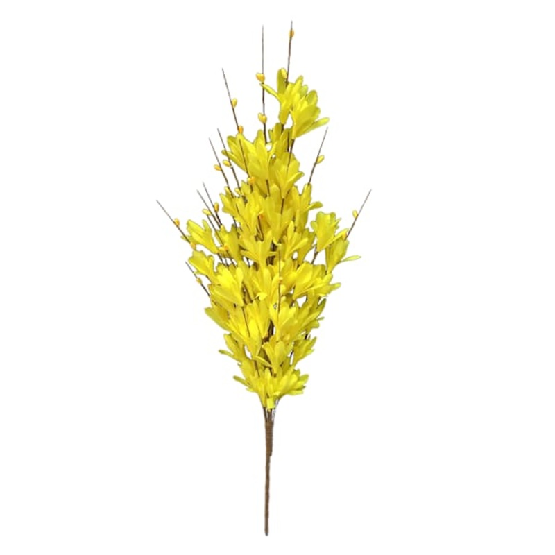 Yellow Forsythia Cluster Floral Stem, 23″