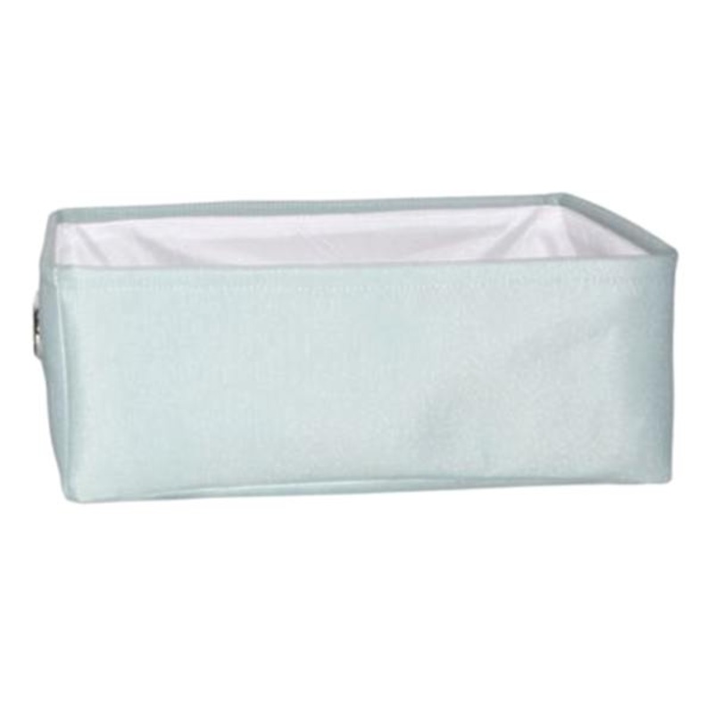 Green Rectangle Fabric Storage Basket, Large