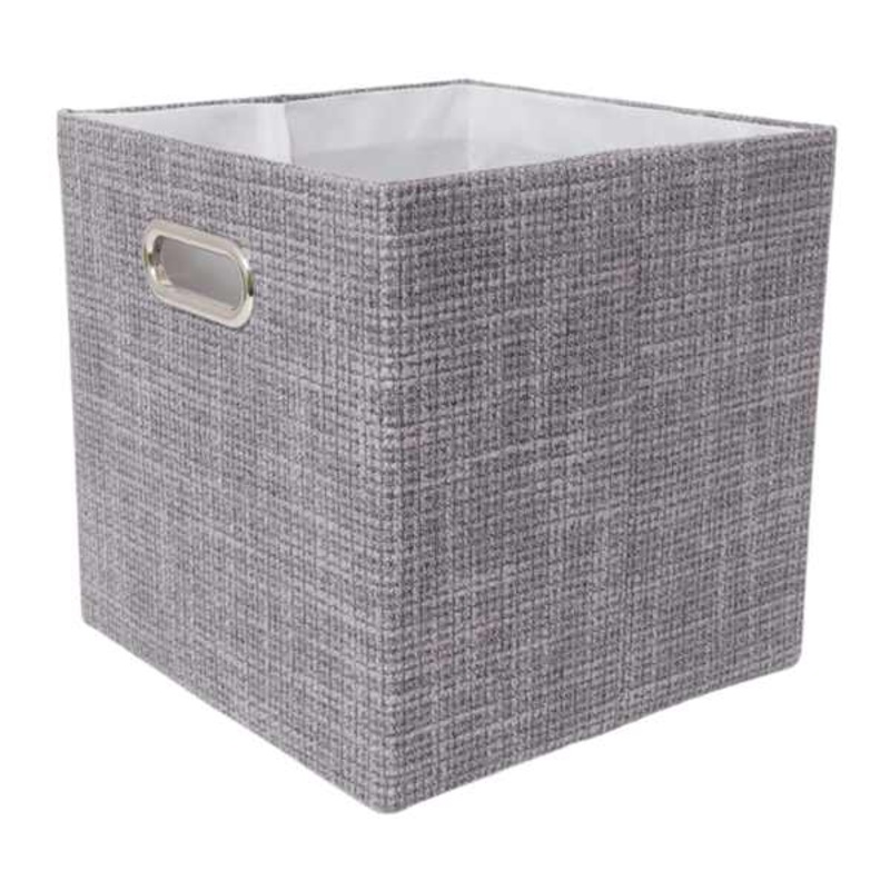 Grey Square Foldable Modular Storage Cube