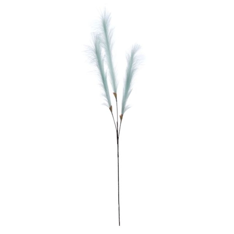 Light Blue Pampas Grass Spray, 48″