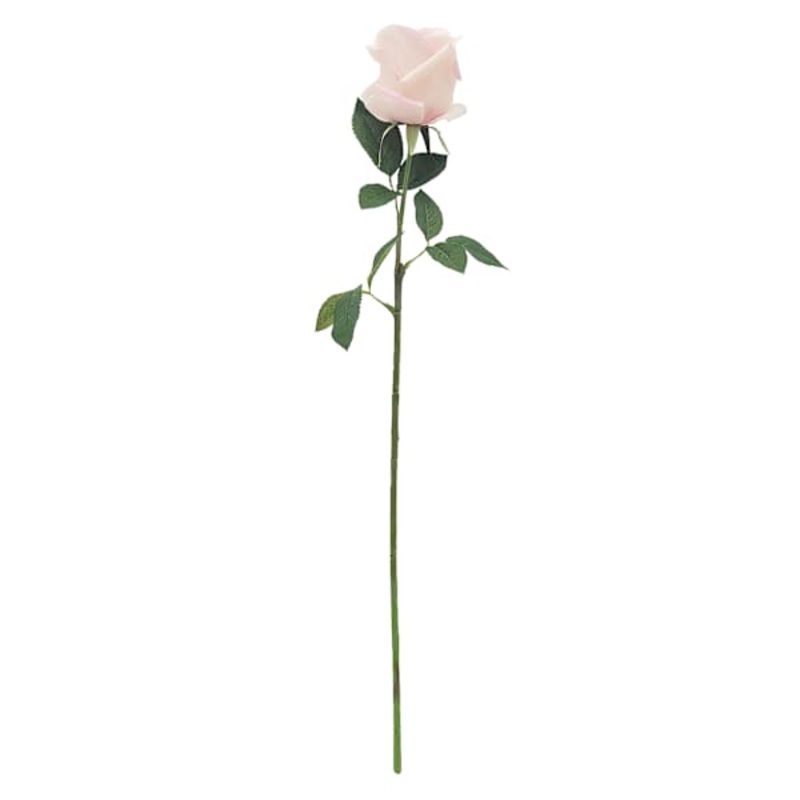Light Pink Real Feel Rose Floral Stem, 27″