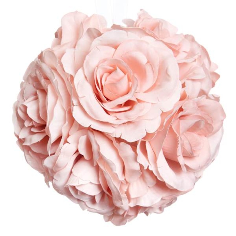Pink Rose Kissing Ball, 6″