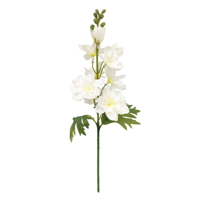 White Fruit Blossom Floral Pick, 12″