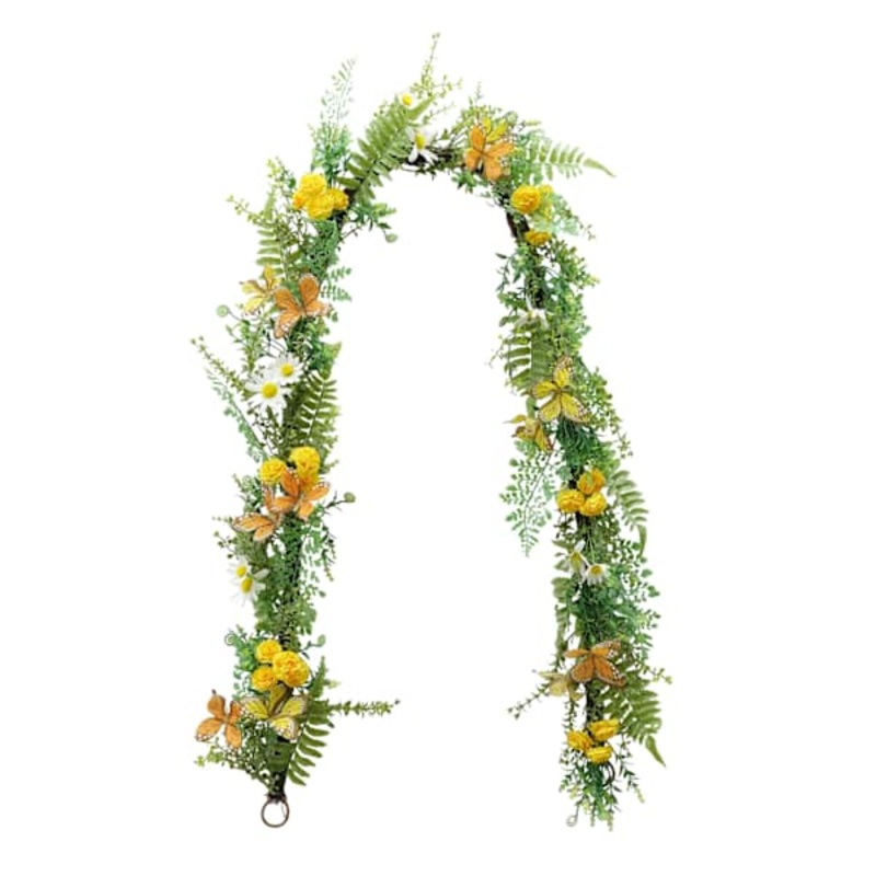 Wild Flower & Butterfly Garland, 72″
