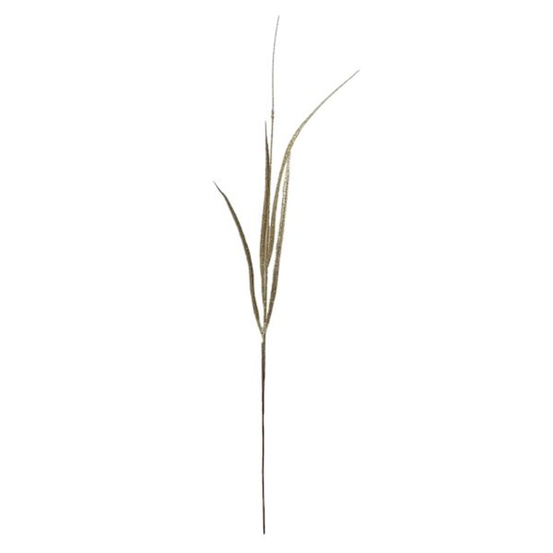 Gold Glittered Grass Spray 34″ | Glamorous Holiday Floral | At Home