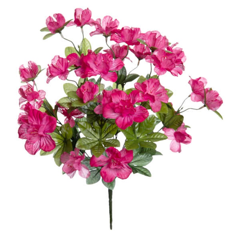 Red Azalea Floral Spray, 19.5″