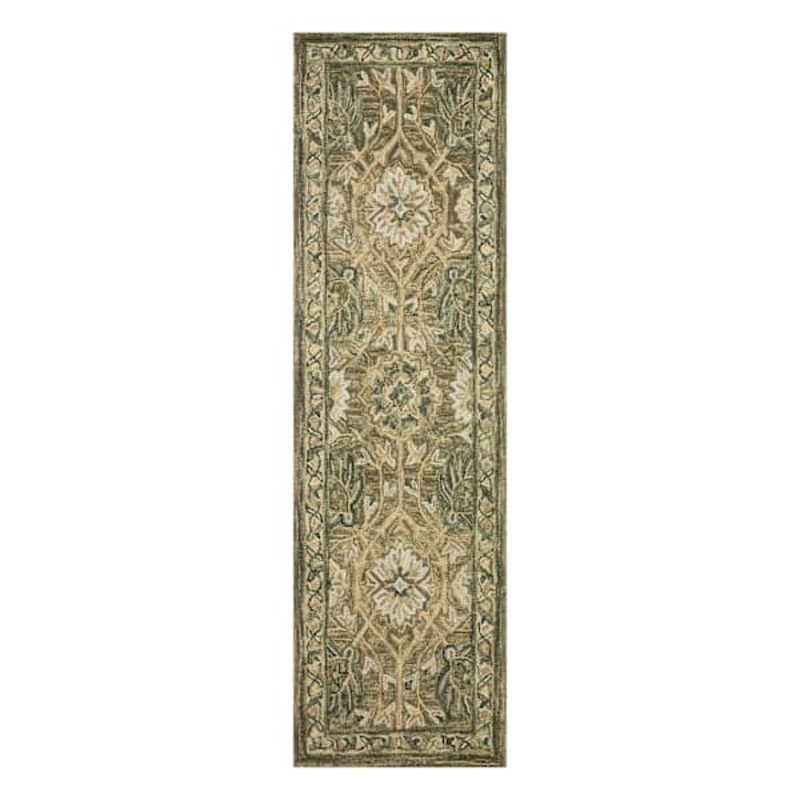 Victoria Sage Floral Hooked Runner 2×7 | At Home