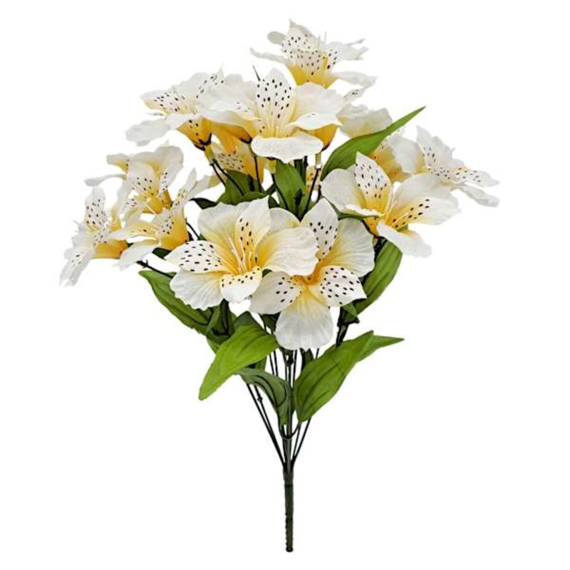 Yellow Alstroemeria Bush, 18″