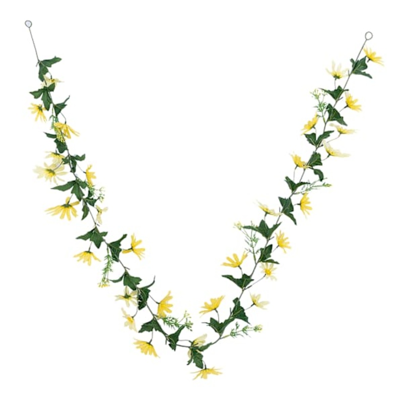 Yellow Mixed Daisy Garland, 72″