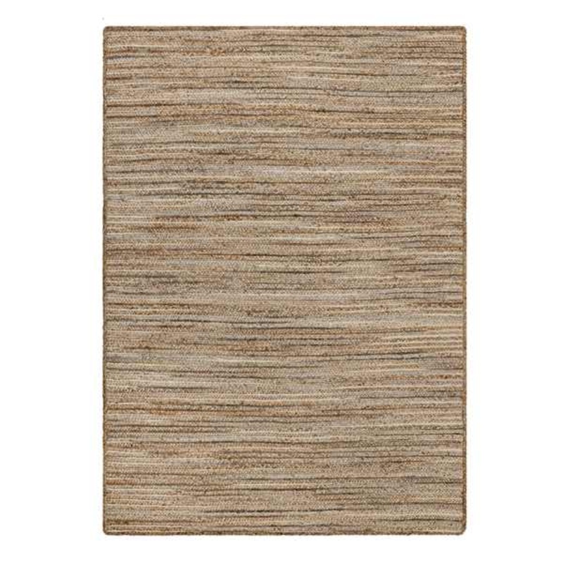 (B729) Ty Pennington Kensie Natural Striped Jute Area Rug, 5×7