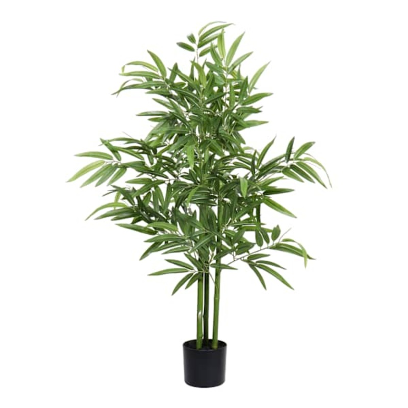 Bamboo Tree in Black Pot, 4.5′