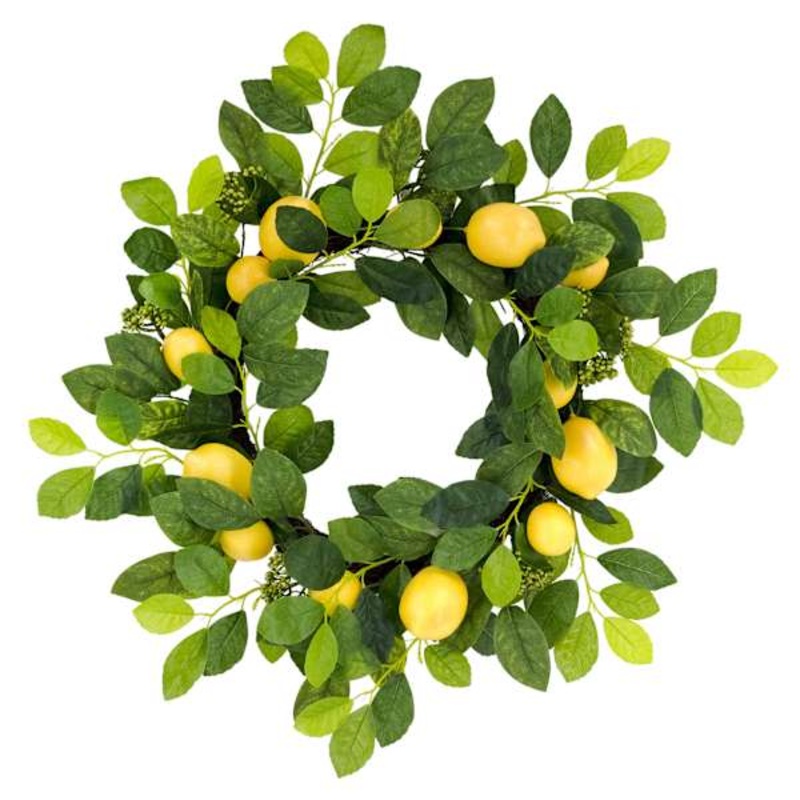 Lemon Wreath, 24″