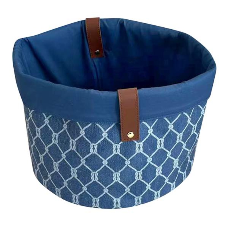 Providence Rope Print Fabric Storage Bin, Medium