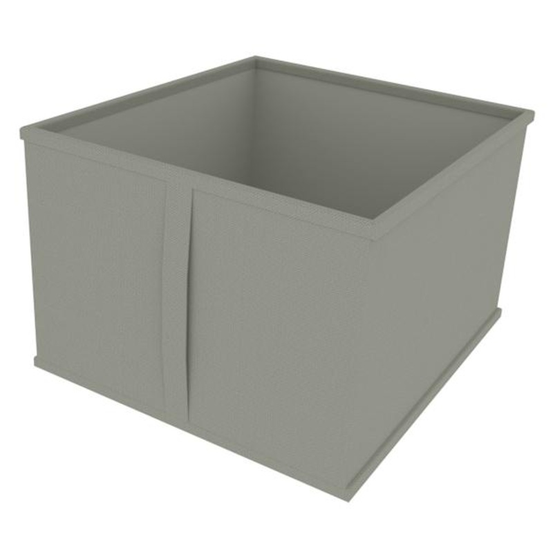 Square Hanging Closet Storage Bin Grey | At Home