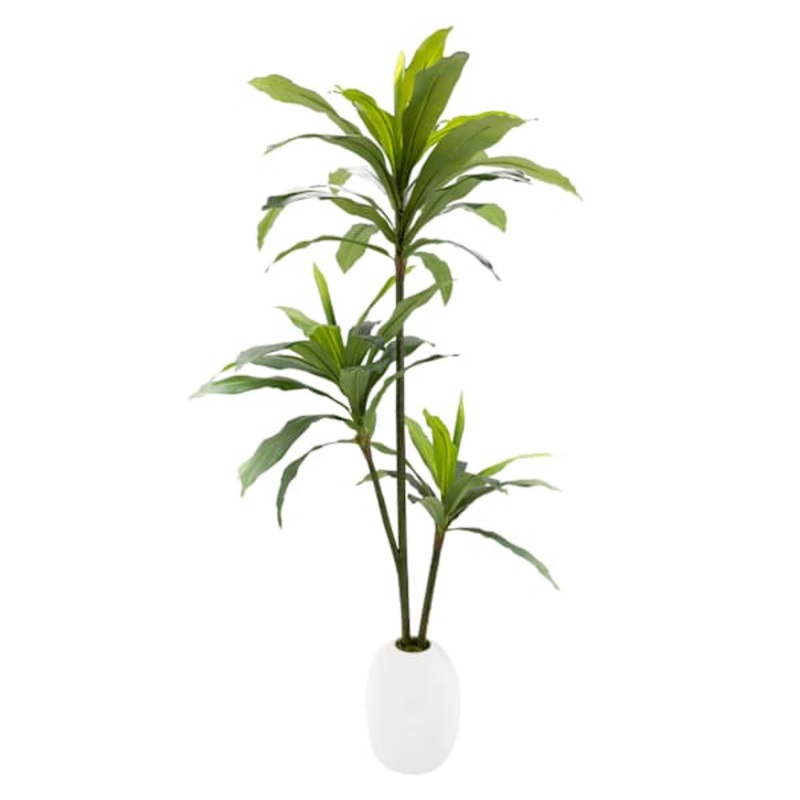 Ty Pennington Floor Greenery with White Ceramic Pot, 52″