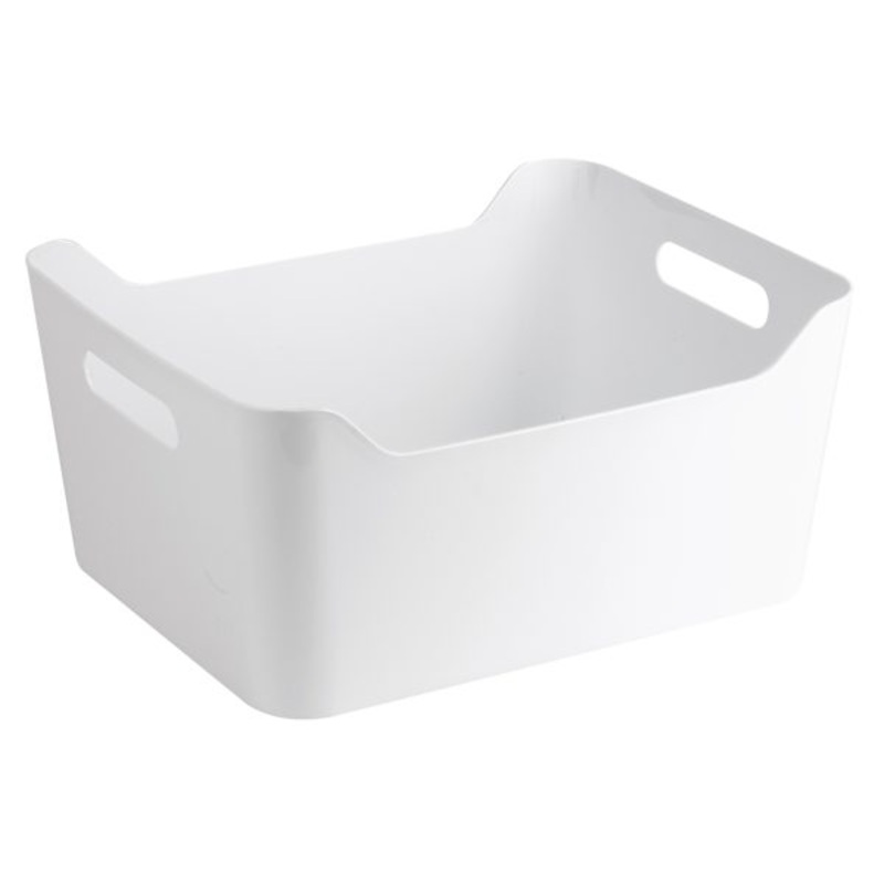 White Storage Bin, 15l