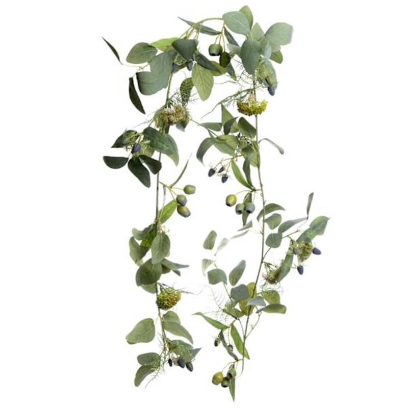 Willow Crossley Eucalyptus & Thistle Garland, 72″