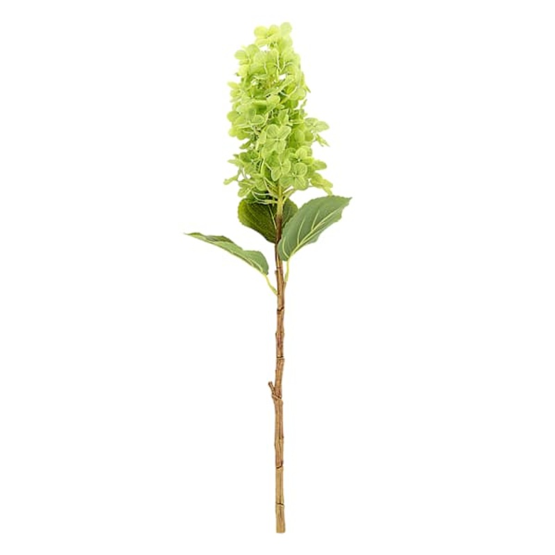 Green Fabric Real-Feel Cone Hydrangea Stem, 24″
