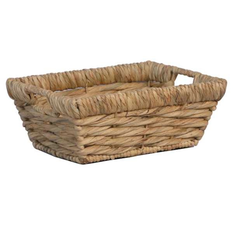 Water Hyacinth Storage Basket, Natural