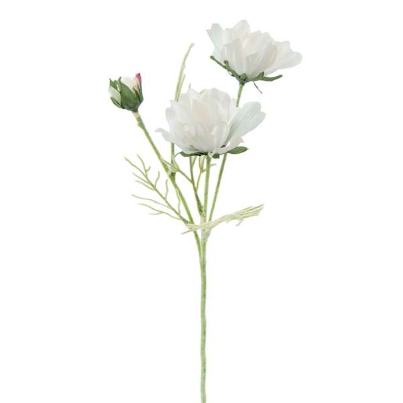 Willow Crossley White Cosmos Floral Spray, 12″