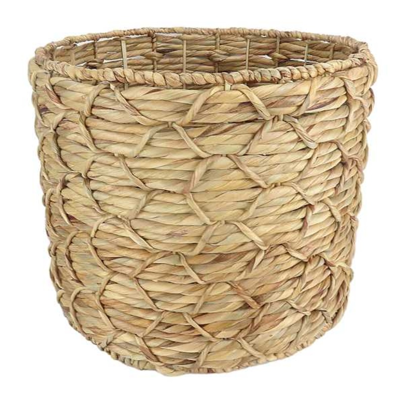 Found & Fable Kai Round X Weave Tall Storage Basket, Small