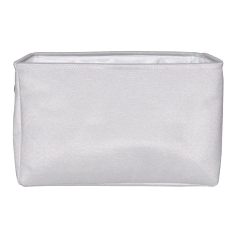 Light Grey Rectangle Fabric Storage Basket, Medium