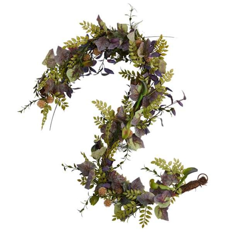 Mixed Leaves Venus Fly Trap Garland, 72″ | At Home