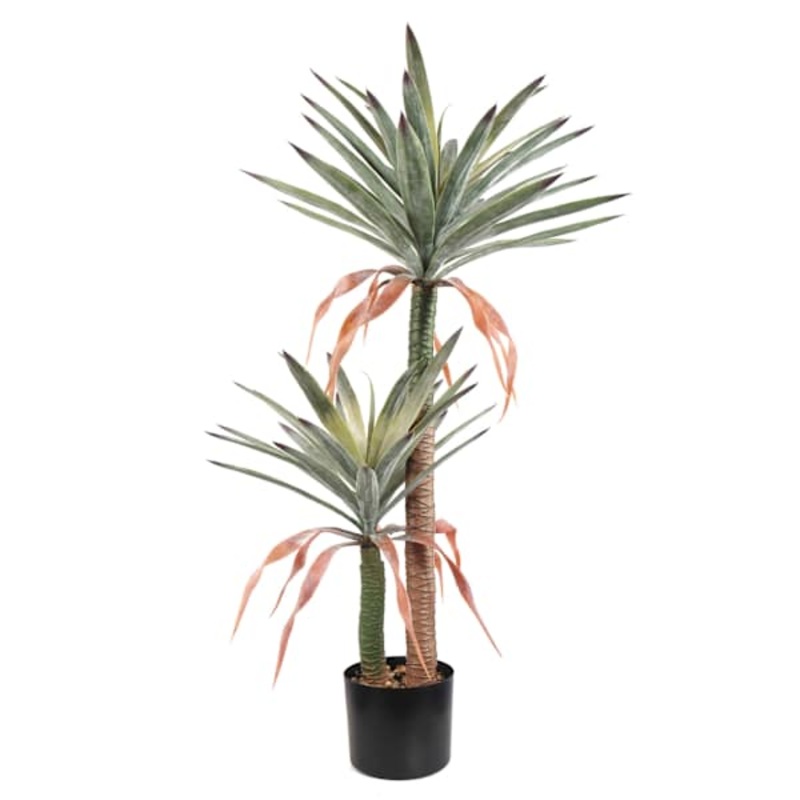 Sisal Tree in Black Pot, 43″