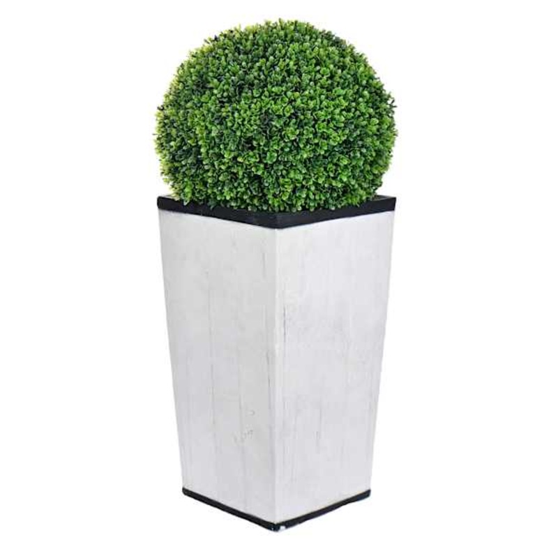 Topiary Ball in Grey Pot, 34″