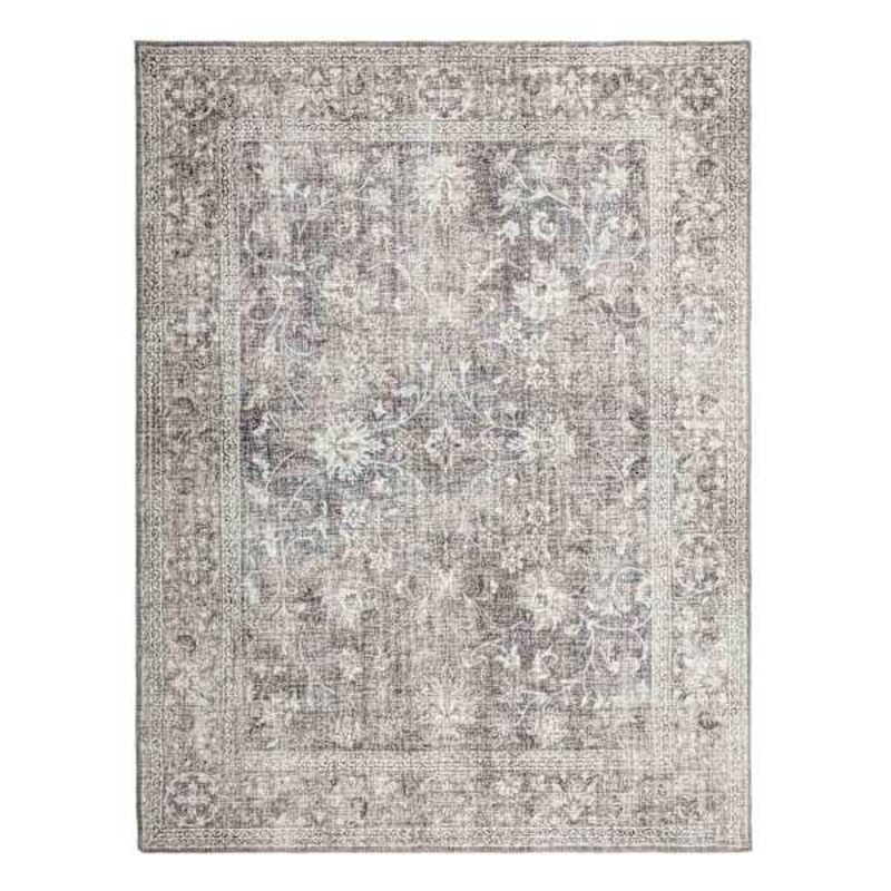 (B844) Honeybloom Vintage Distressed Medallion Area Rug, 7×10
