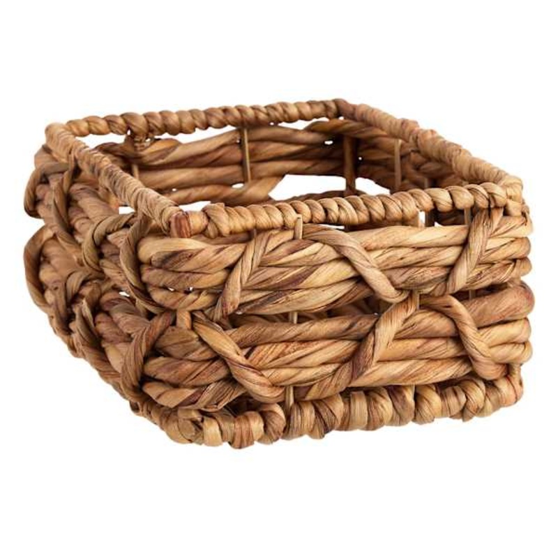 Found and Fable Kai Rectangle X-Weave Storage Basket Small | At Home