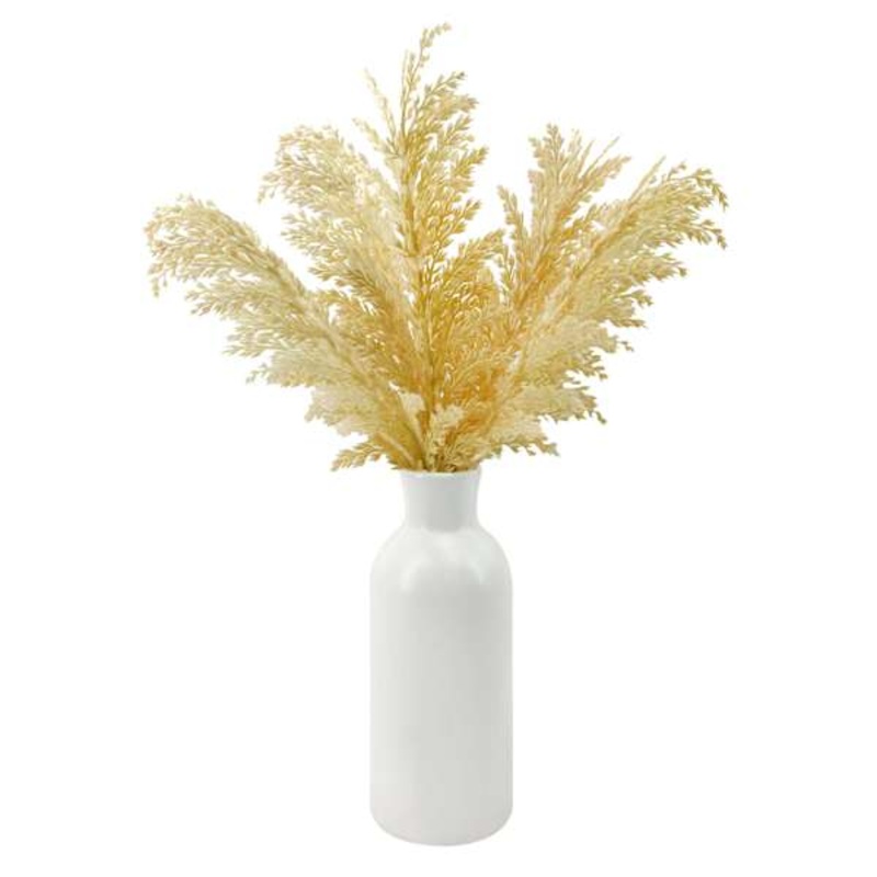 Honeybloom Pampas Grass in Ceramic Pot, 20″