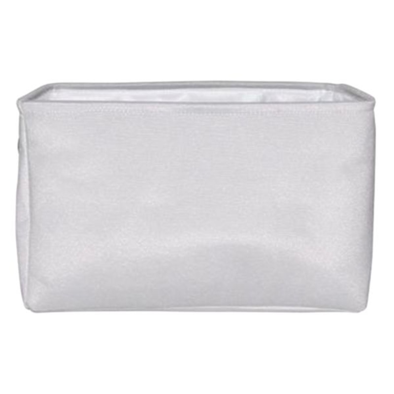 Light Grey Rectangle Fabric Storage Basket, Large