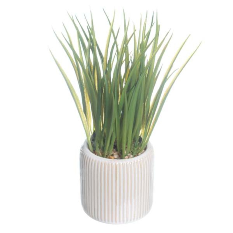 Ty Pennington Grass Bundle in Ceramic Pot, 22″