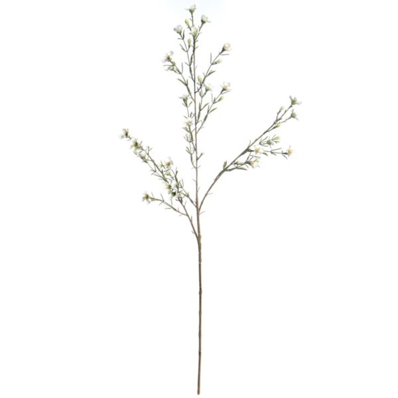 Willow Crossley White Wax Flower Spray, 30″
