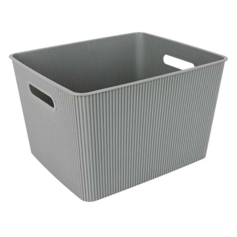 Doric Grey Storage Basket, Large