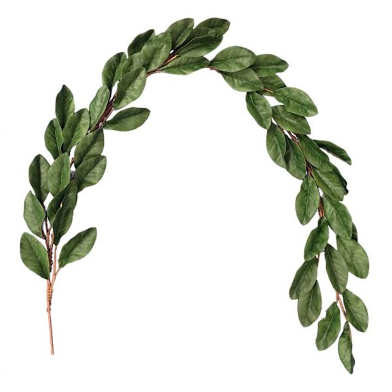 Hanging Magnolia Leaves, 72″