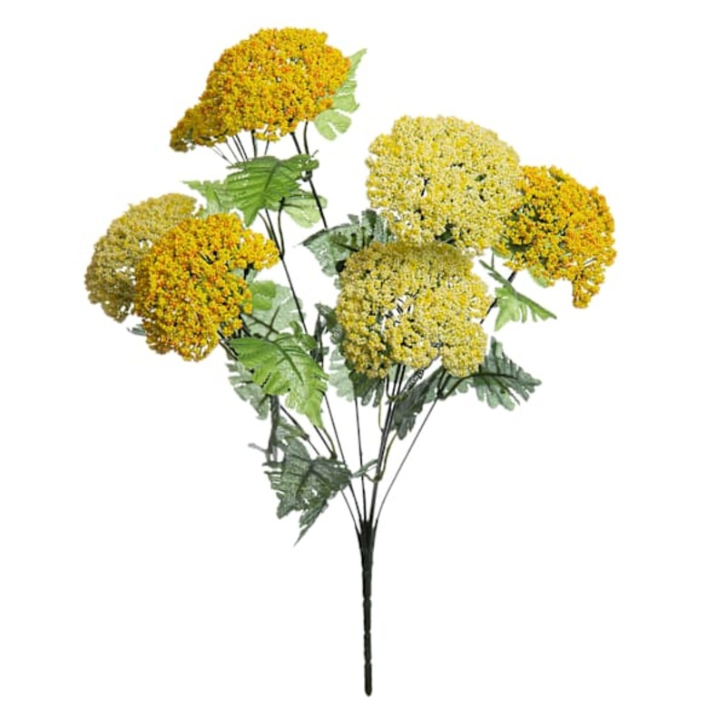 Yellow Queen Anne’s Lace Floral Spray, 18″