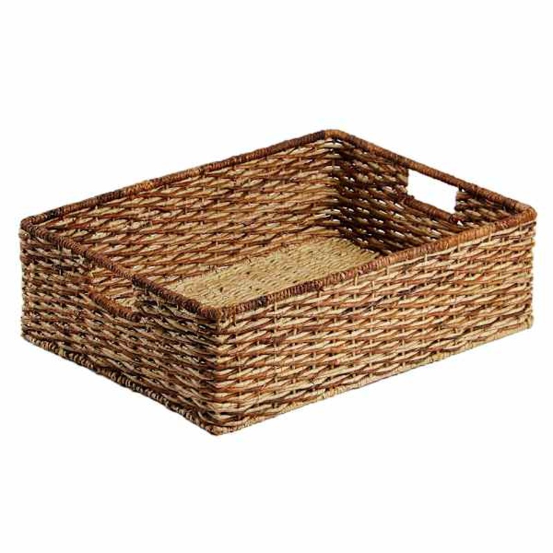 Bacburi Woven Abaca Under-the-Bed Storage Basket Large | At Home