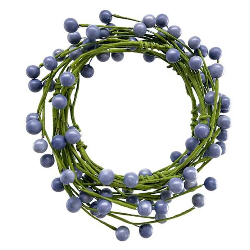 Blue Berry Coiled Garland, 60″