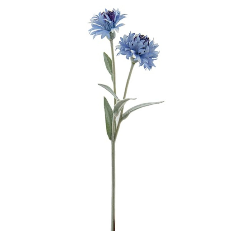 Blue Natural Touch Cornflower Pick, 11.5″