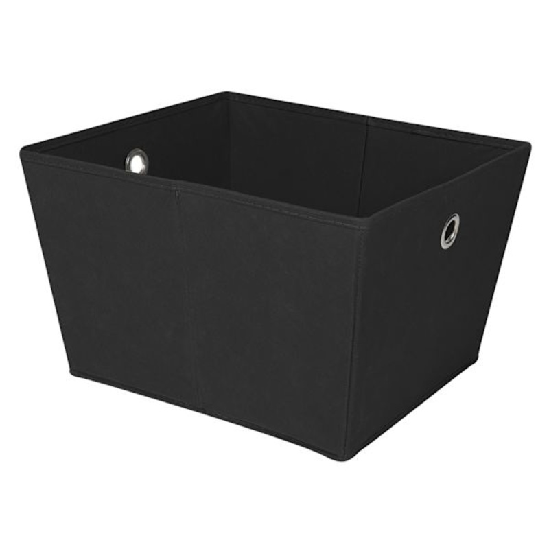 Large Black Collapsible Storage Tote | Home Organization | At Home
